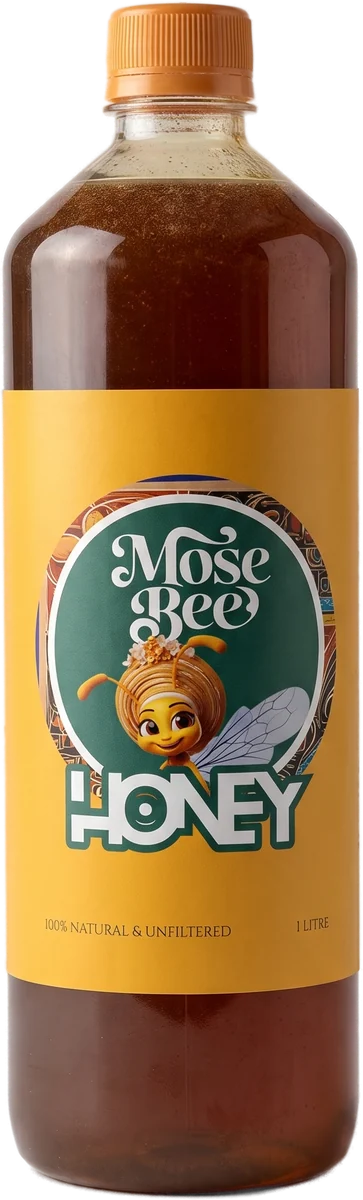 Mosebee honey 1 litre bottle