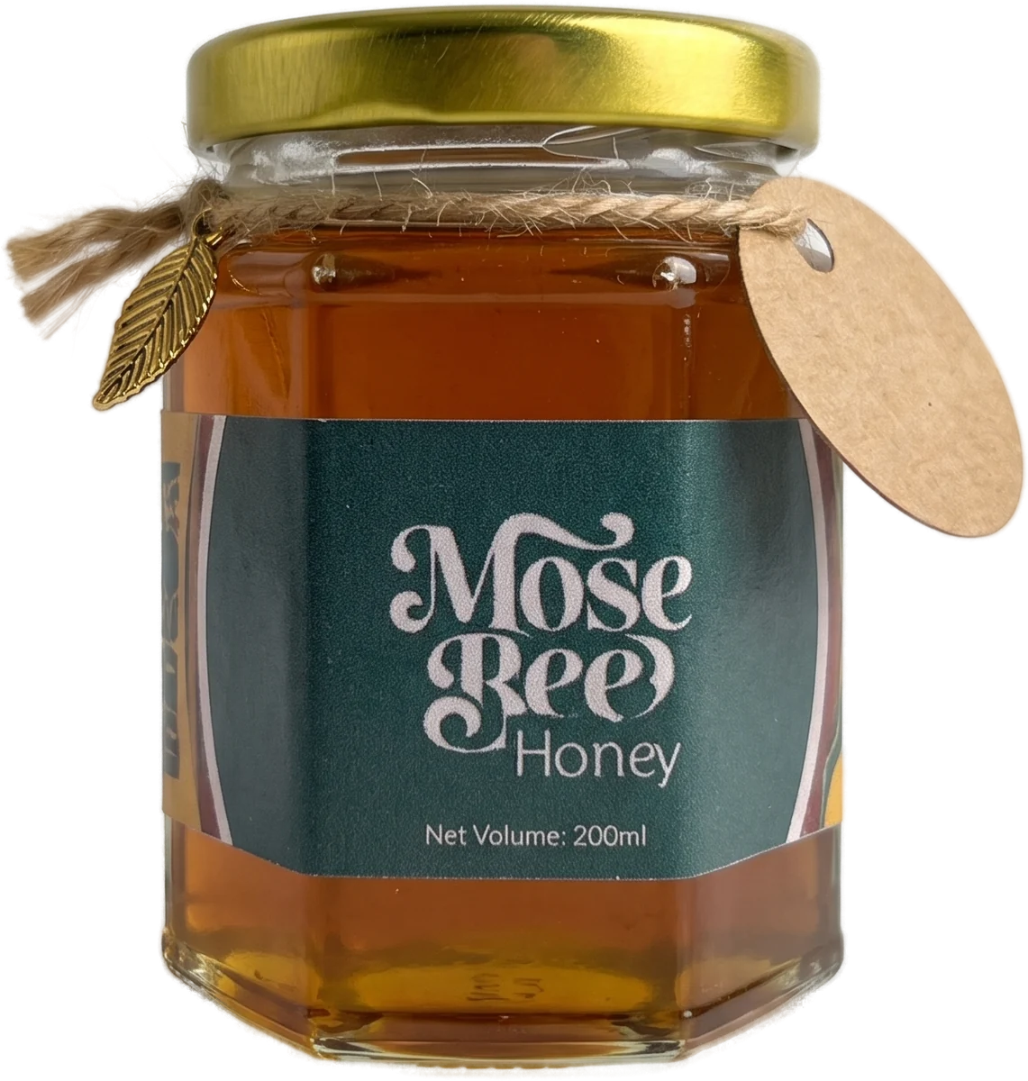 Mosebee honey 200ml glass jar